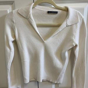 Brand Melville cropped long sleeve shirt